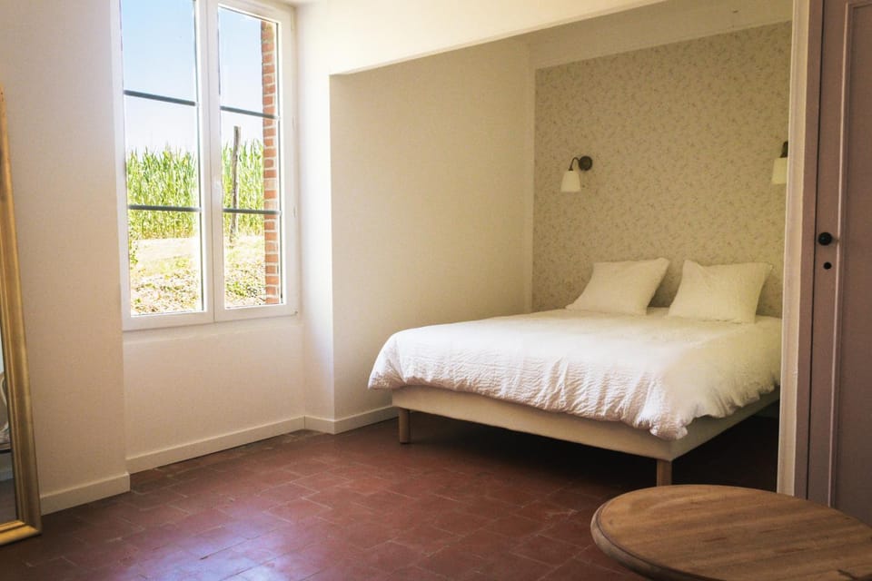 Property building, Living room, Bedroom