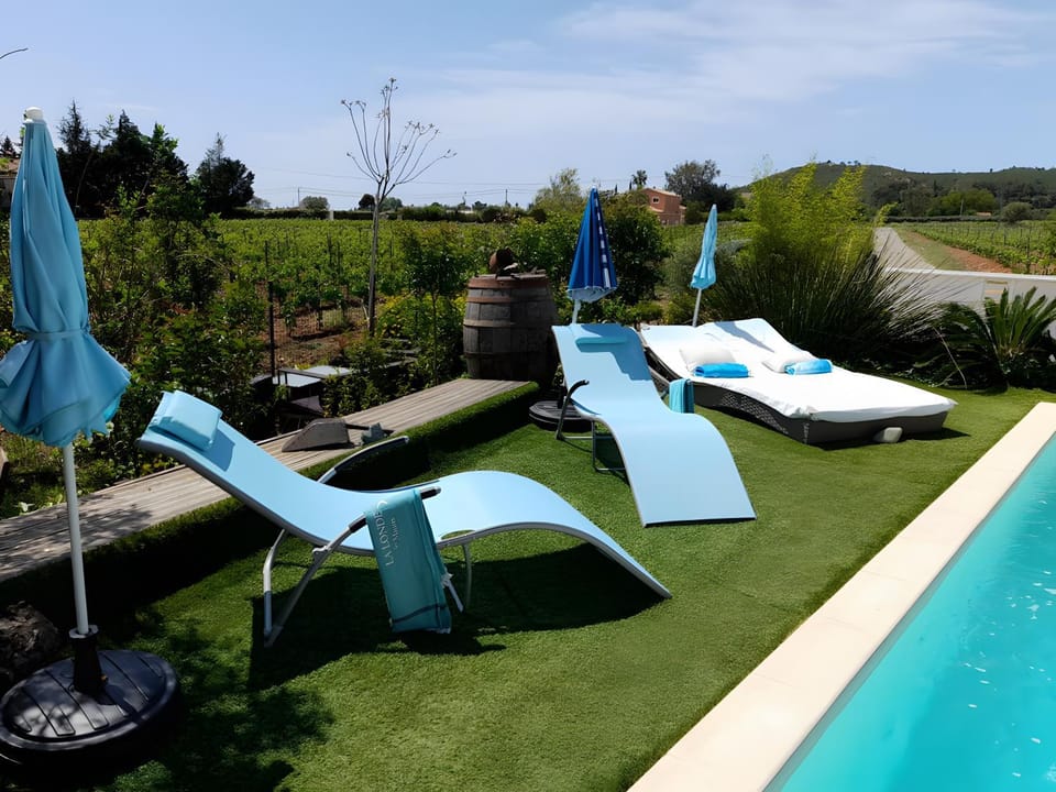 Property building, Living room, Swimming pool