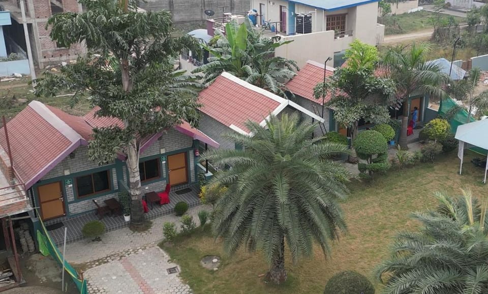 Property building, Garden view