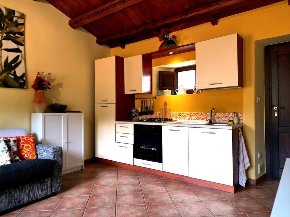 Kitchen or kitchenette, oven, stove