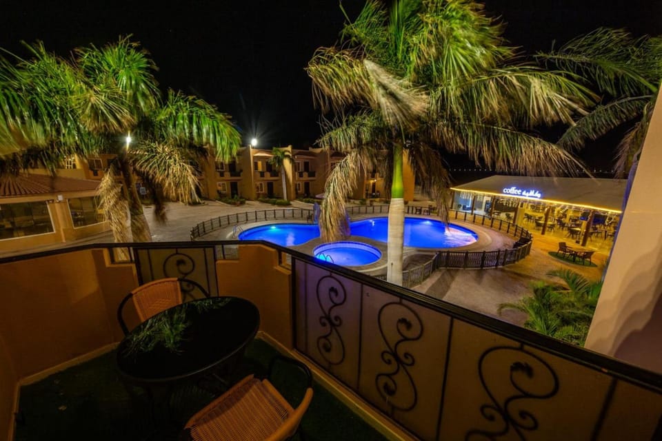 Night, Natural landscape, Pool view, Swimming pool