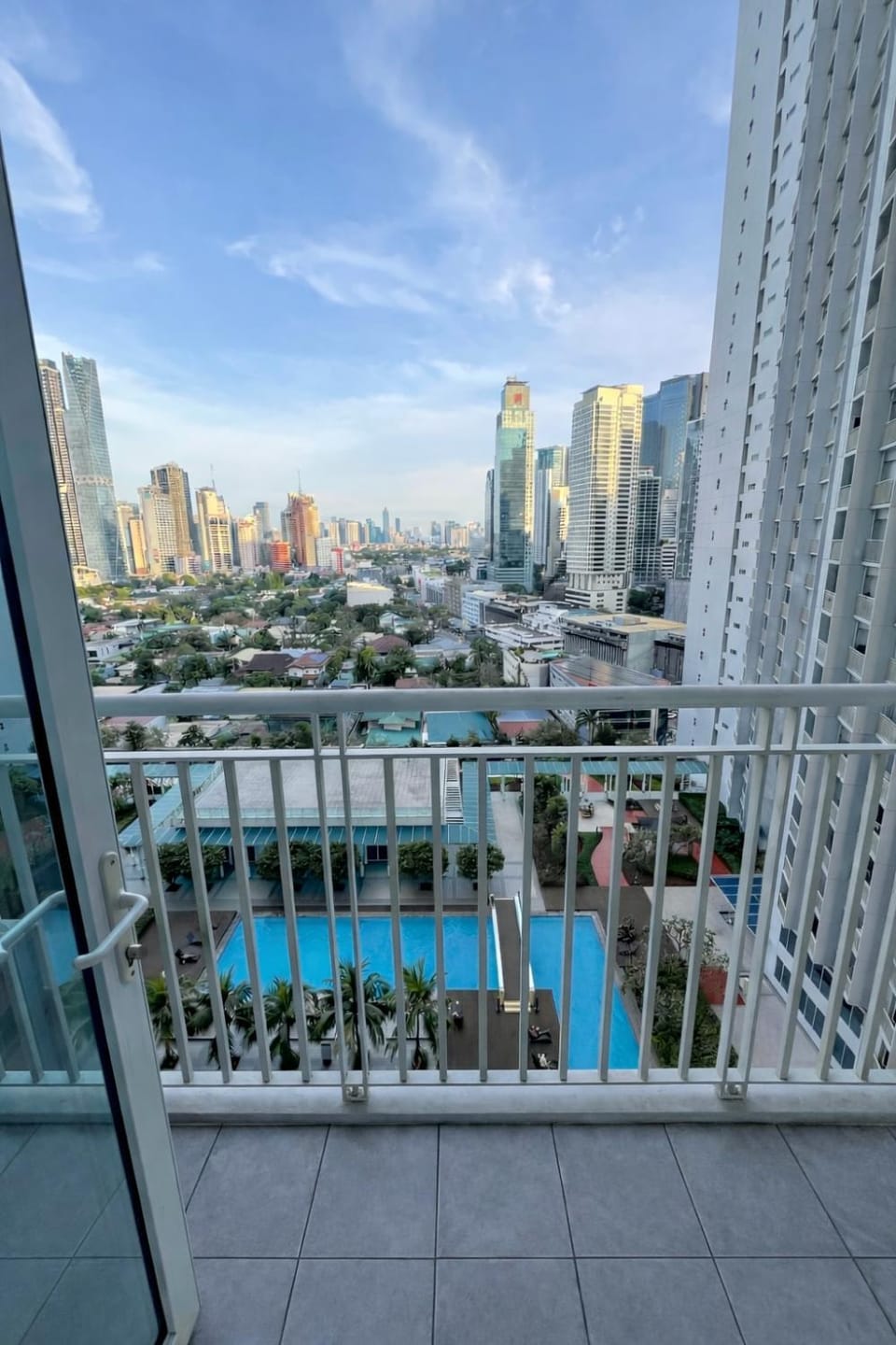View (from property/room), Balcony/Terrace, City view, Pool view, Swimming pool
