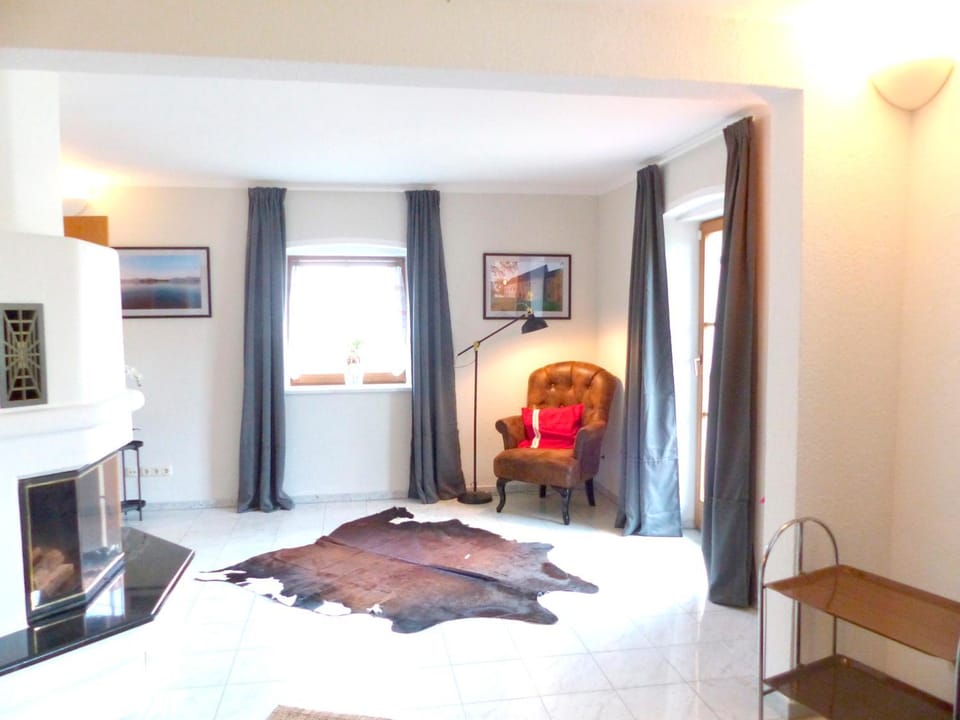 Living room, fireplace