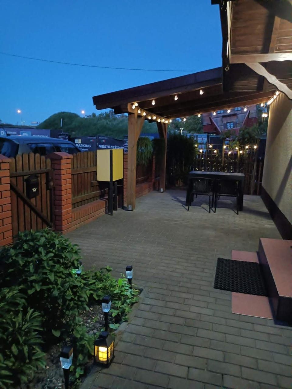 Night, View (from property/room), Balcony/Terrace