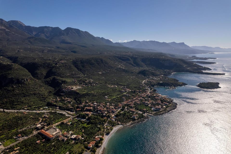 Nearby landmark, Natural landscape, Bird's eye view, Beach, Mountain view, Sea view