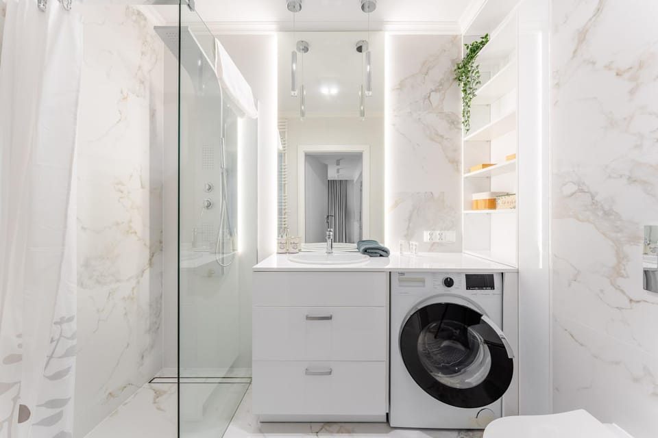 Toilet, Bathroom, washing machine
