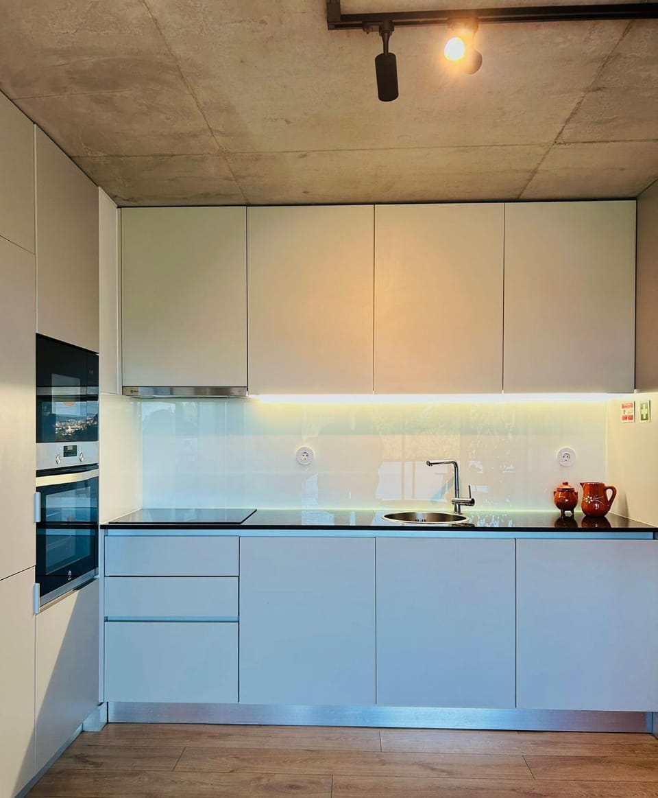 Kitchen or kitchenette, minibar, stove