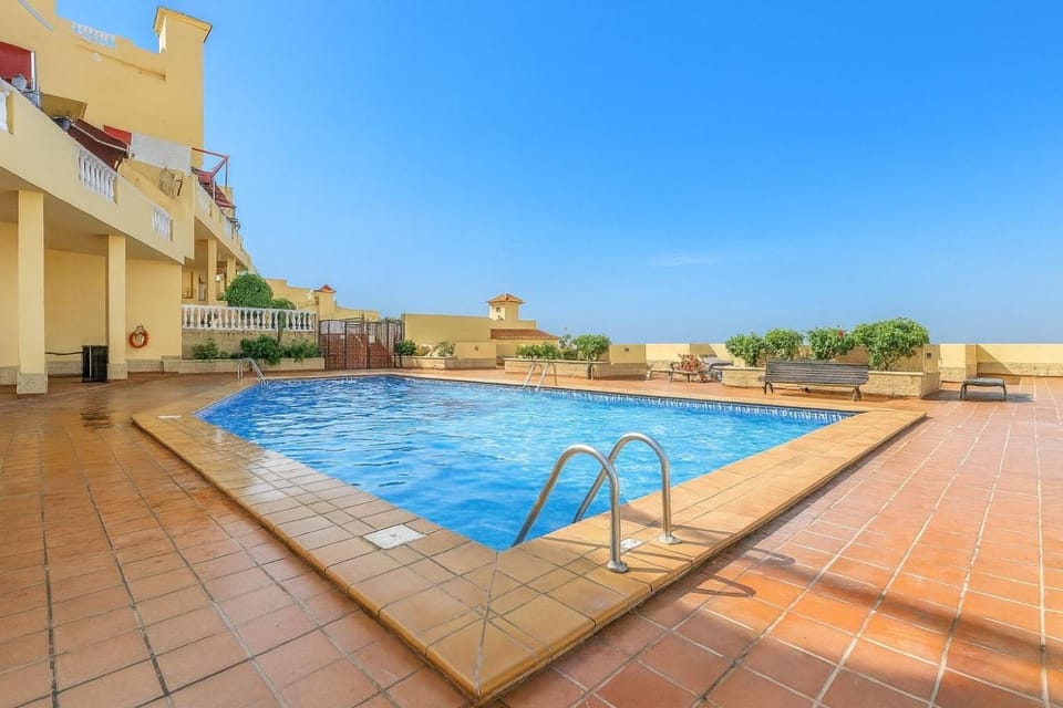 Property building, Living room, Swimming pool