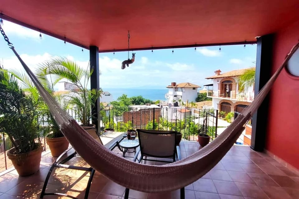 Patio, Day, View (from property/room), Balcony/Terrace, Living room, Seating area, Sea view