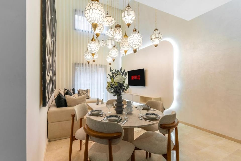 Golden Layali Luxury Duplex 3 Bedrooms Pool Apartment in Marrakesh