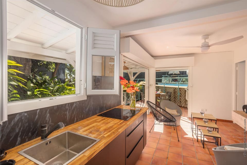 Ti Noni - Tropical charm with pool ocean view Apartment in Sainte-Anne