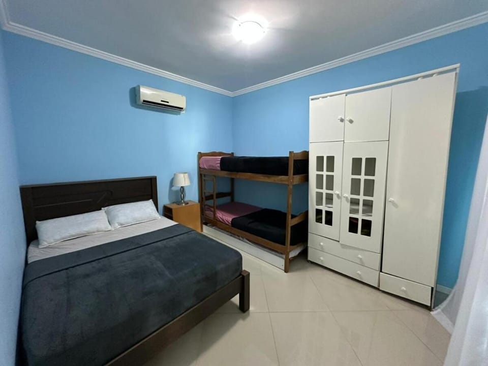 Bed, Bedroom, bunk bed, wardrobe, air conditioner