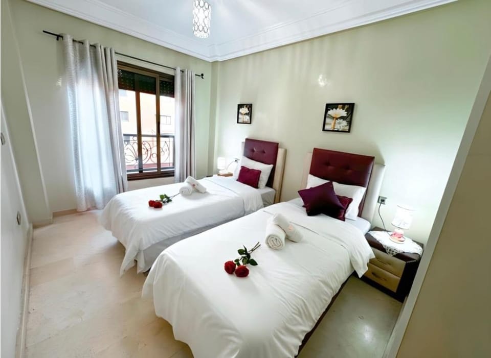 Calm Apartment with Pool in Geuliz marrakech Close to Medina Apartment in Marrakesh