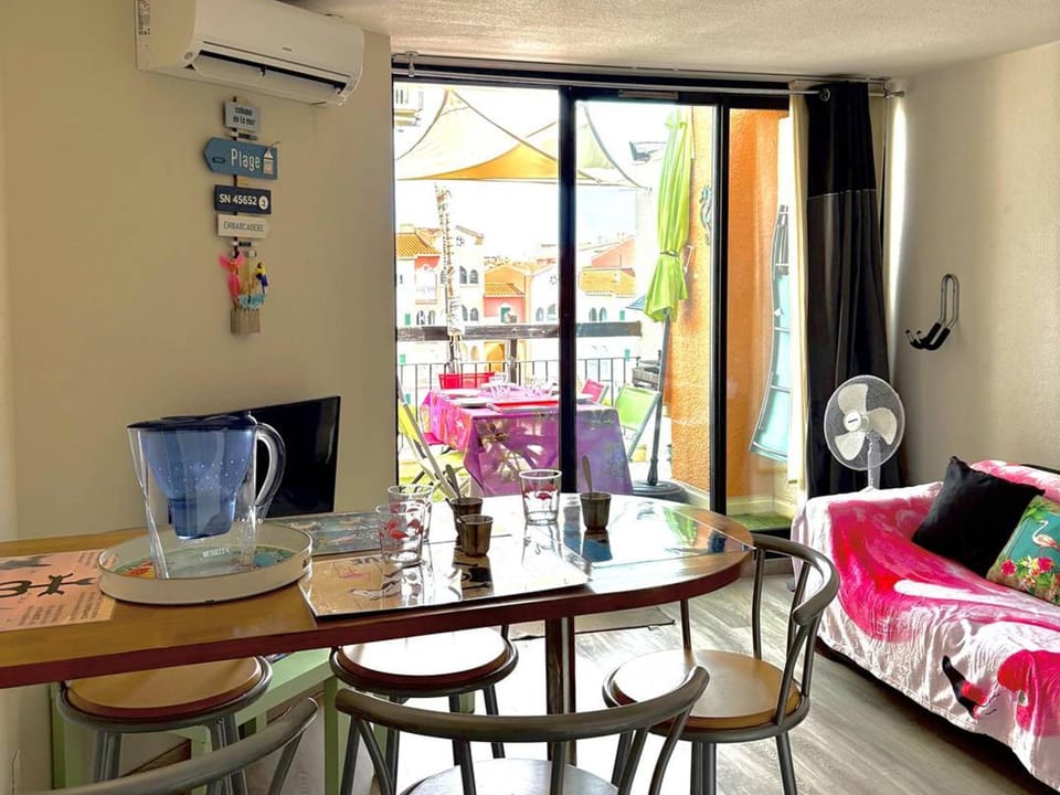 Duplex T3 avec piscine, terrasse et parking proche plage - Le Barcarès - FR-1-529-96 Apartment in Le Barcarès