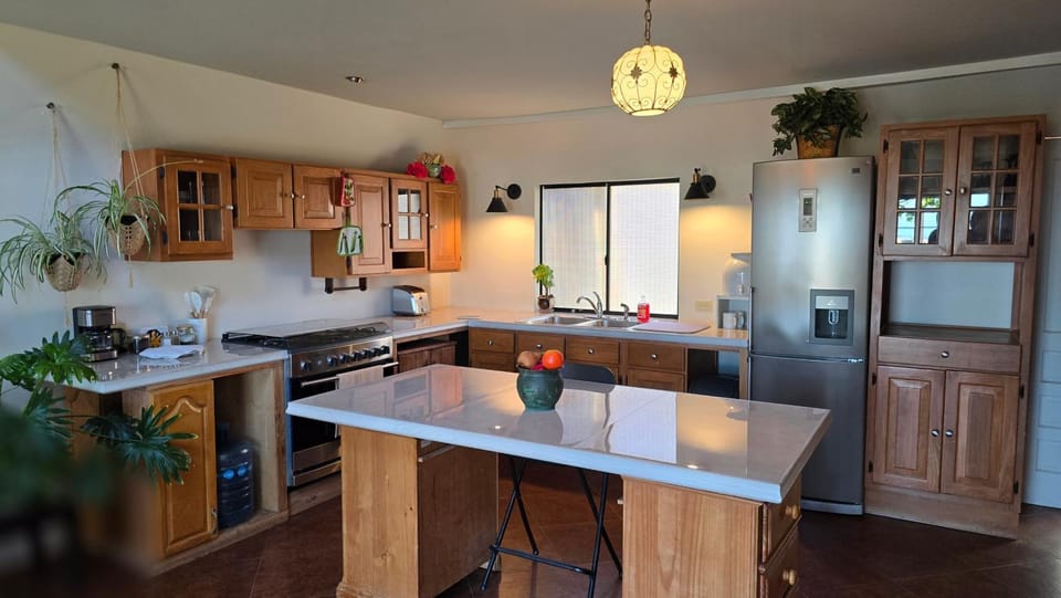 Coffee/tea facilities, Kitchen or kitchenette, stove