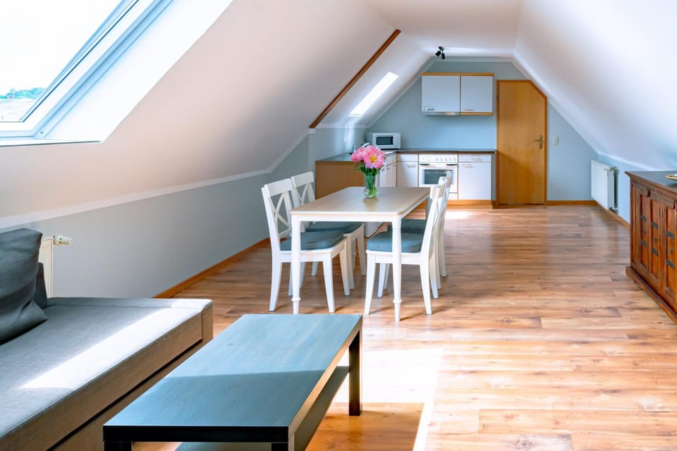 Living room, kitchen