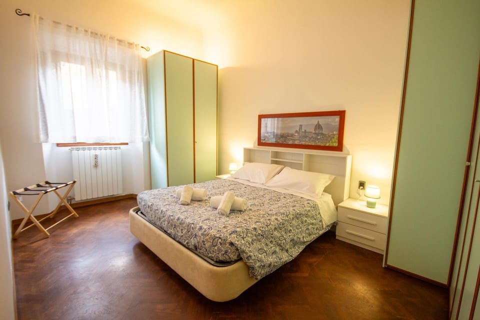 Bed, Photo of the whole room, Bedroom, towels, wardrobe
