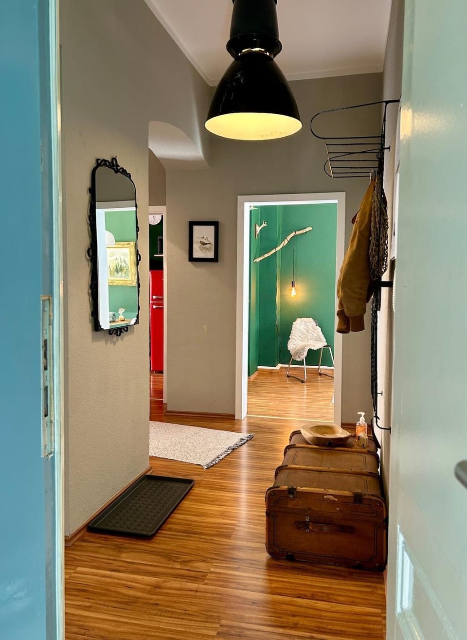 Living room, kitchen