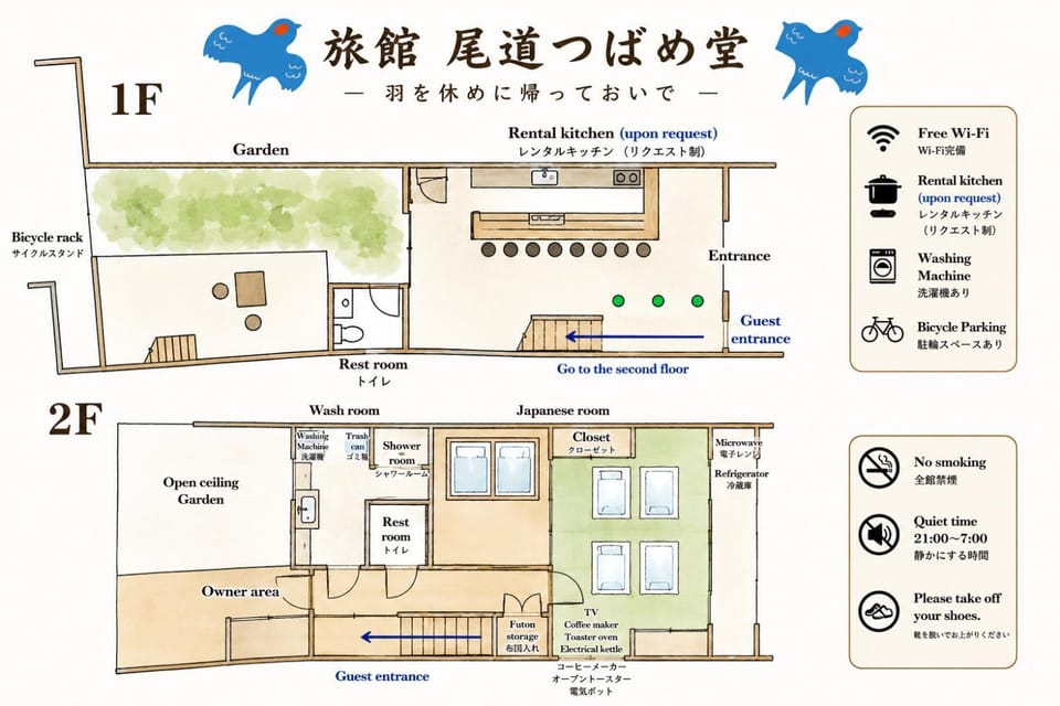 Photo of the whole room, Floor plan