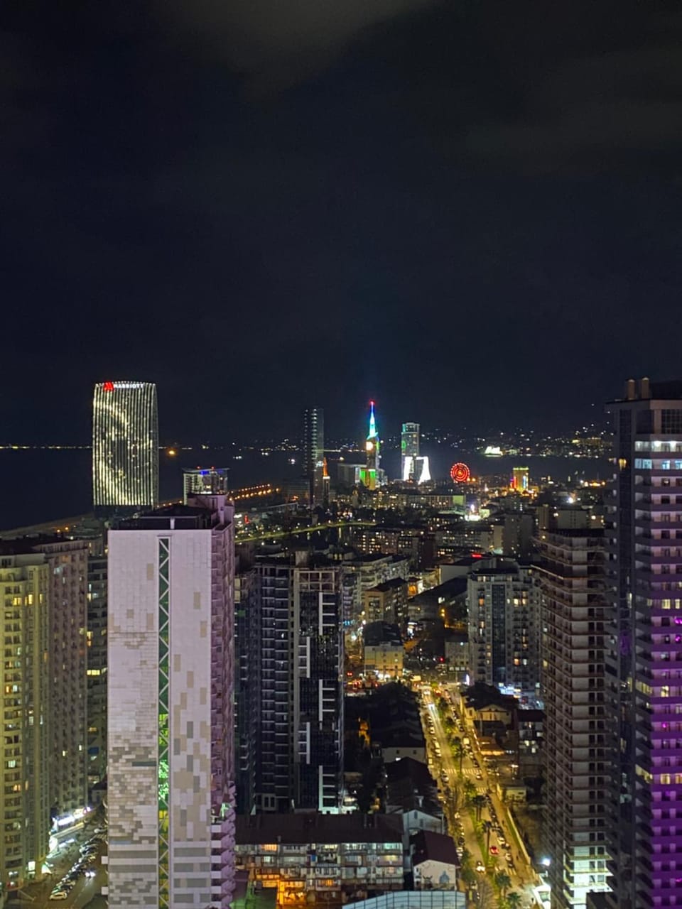 Night, Bird's eye view, City view
