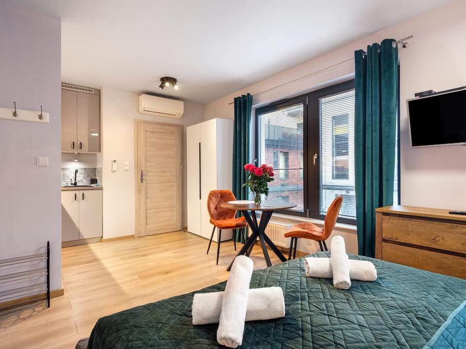 TV and multimedia, Living room, towels, wardrobe, air conditioner