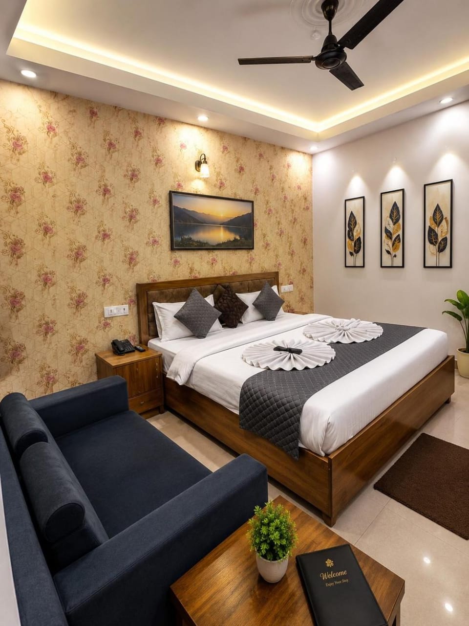 Bed, Living room, Photo of the whole room