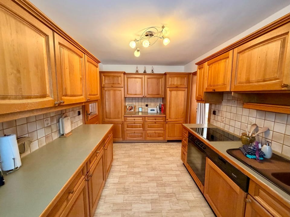 Kitchen or kitchenette, dishwasher, oven