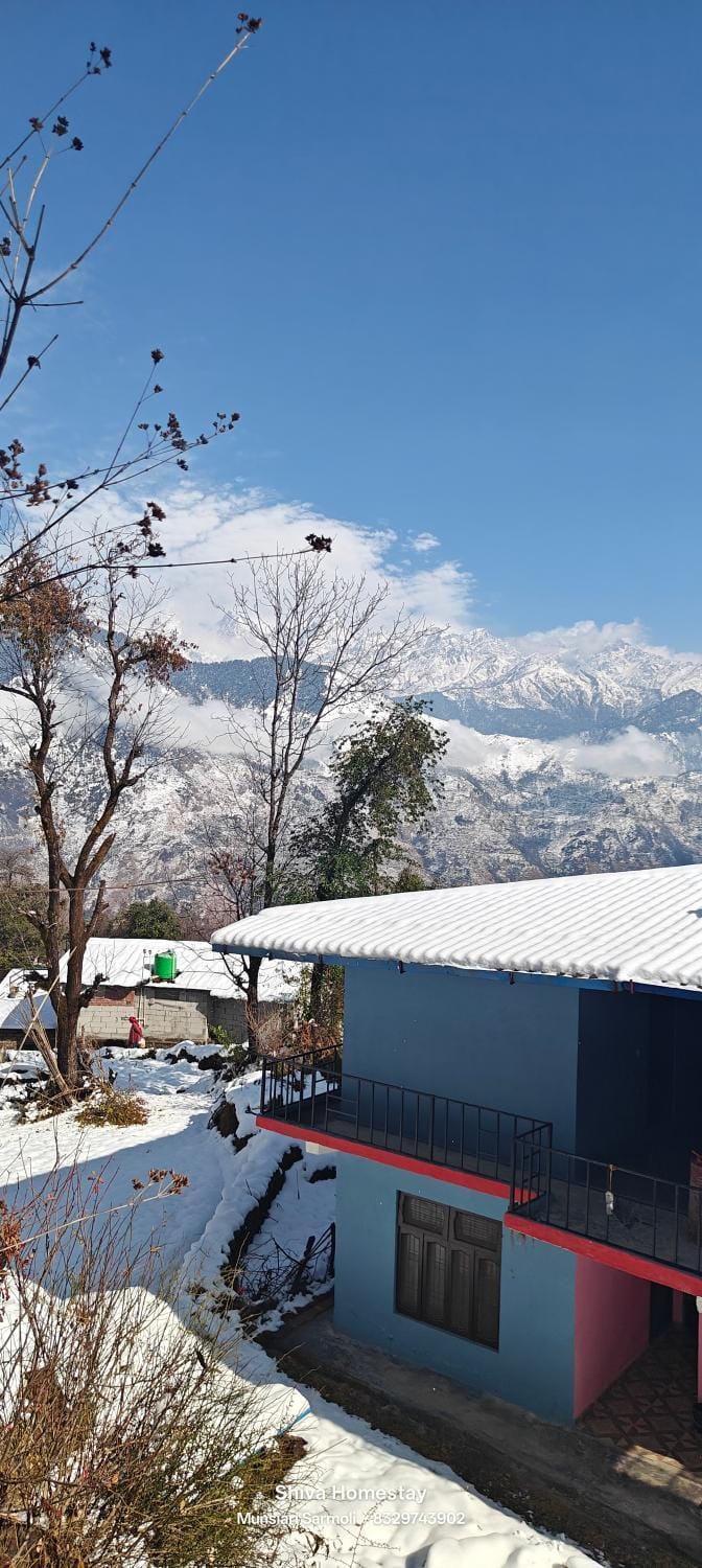 Natural landscape, Winter, Mountain view