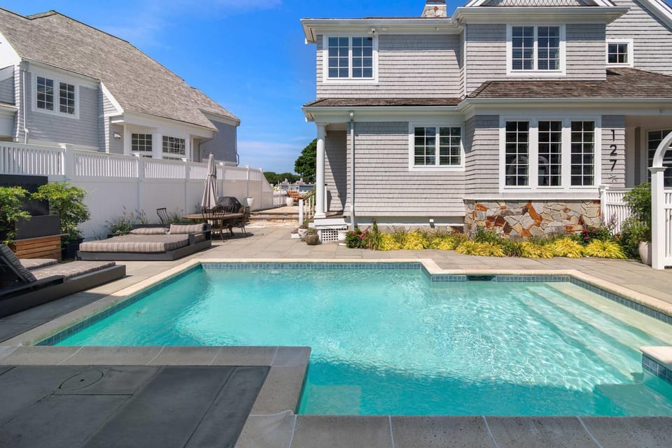 Luxury Retreat w Heated Pool Large Stone Patio House in New Seabury