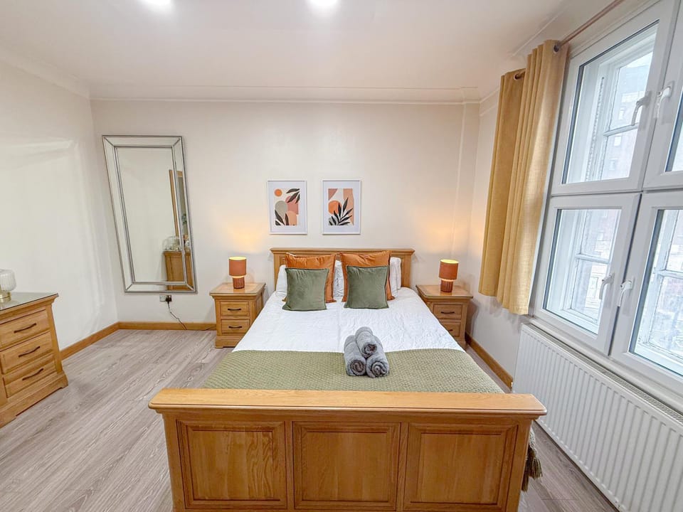 Bed, View (from property/room), Decorative detail, Seating area, Bedroom, flat iron, hair dryier, heating, storage, towels, wardrobe, air conditioner