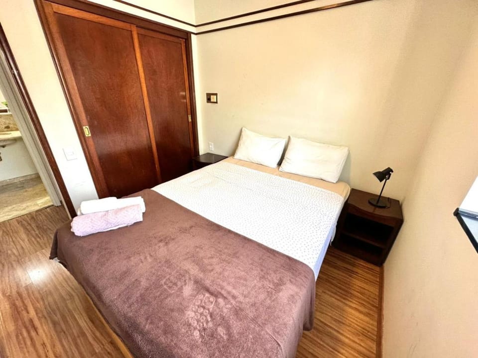 Bed, Photo of the whole room, Bedroom, towels, wardrobe