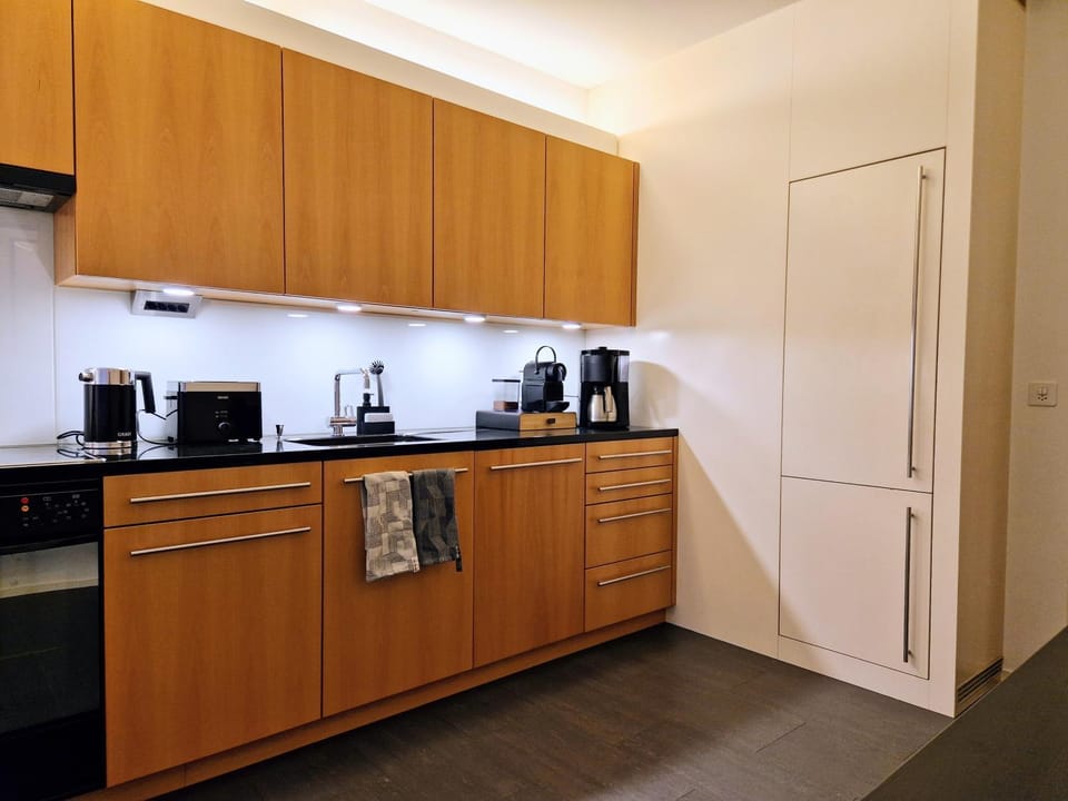 Kitchen or kitchenette, toaster