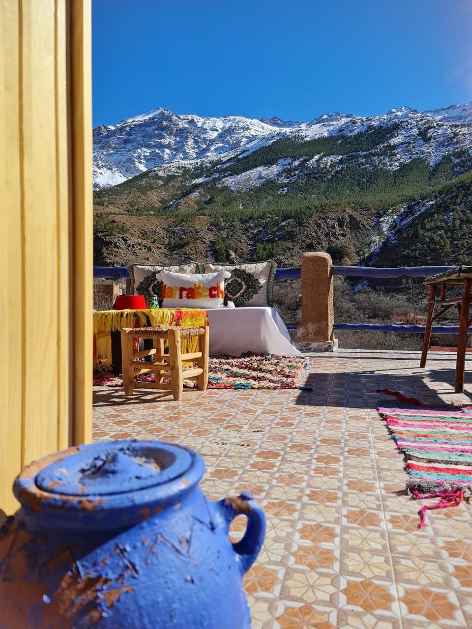Natural landscape, Balcony/Terrace, Mountain view