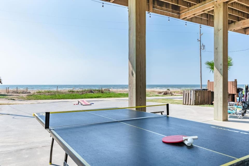 Steps To The Beach with Hot Tub Yard Games House in Bolivar Peninsula