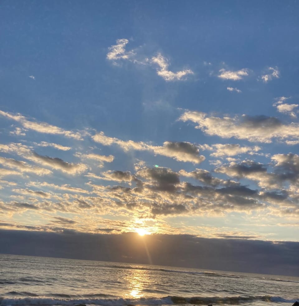 Day, Natural landscape, Beach, Sea view, Sunrise
