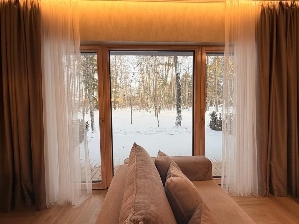 Natural landscape, Living room, Inner courtyard view