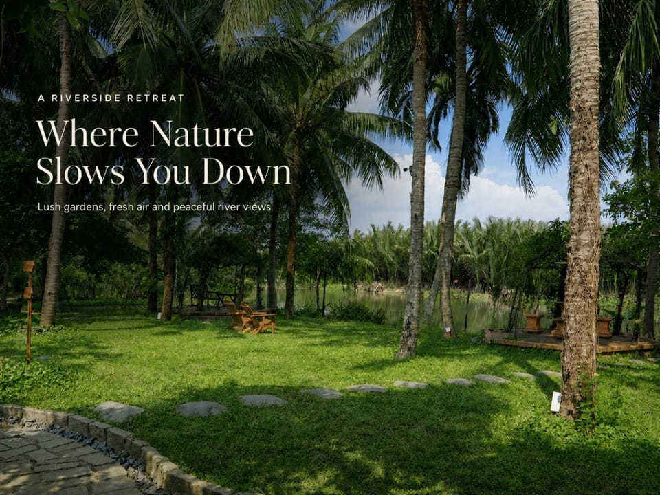 Garden view, River view