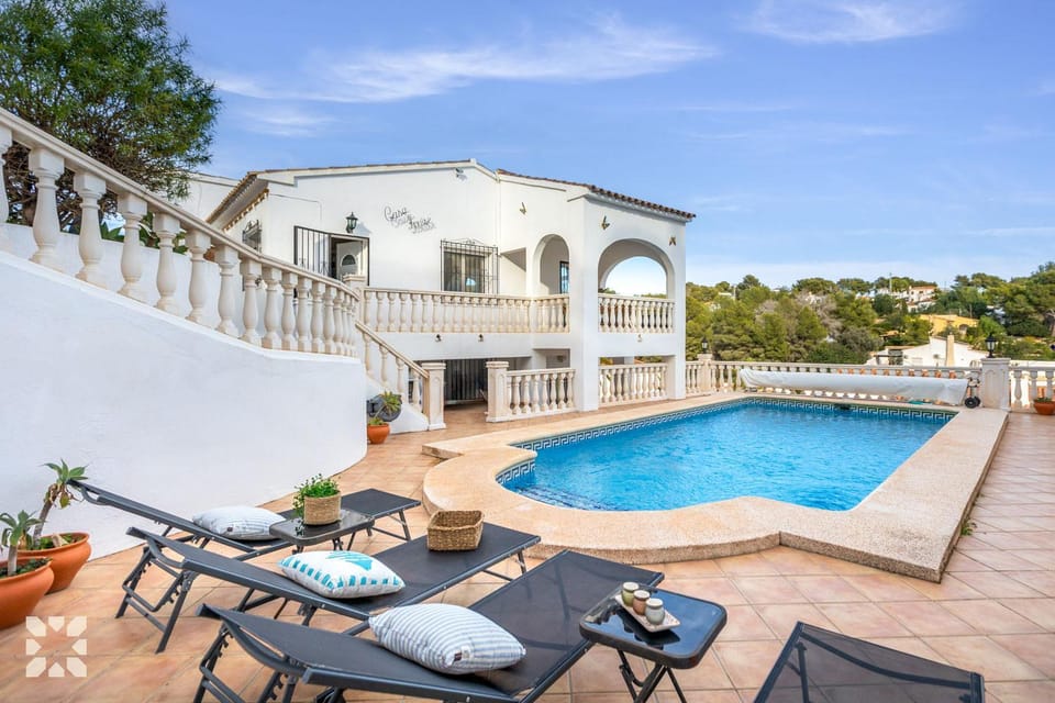 Property building, Patio, Day, Natural landscape, View (from property/room), Balcony/Terrace, Pool view, Swimming pool, sunbed