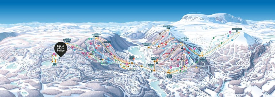 Winter, Skiing
