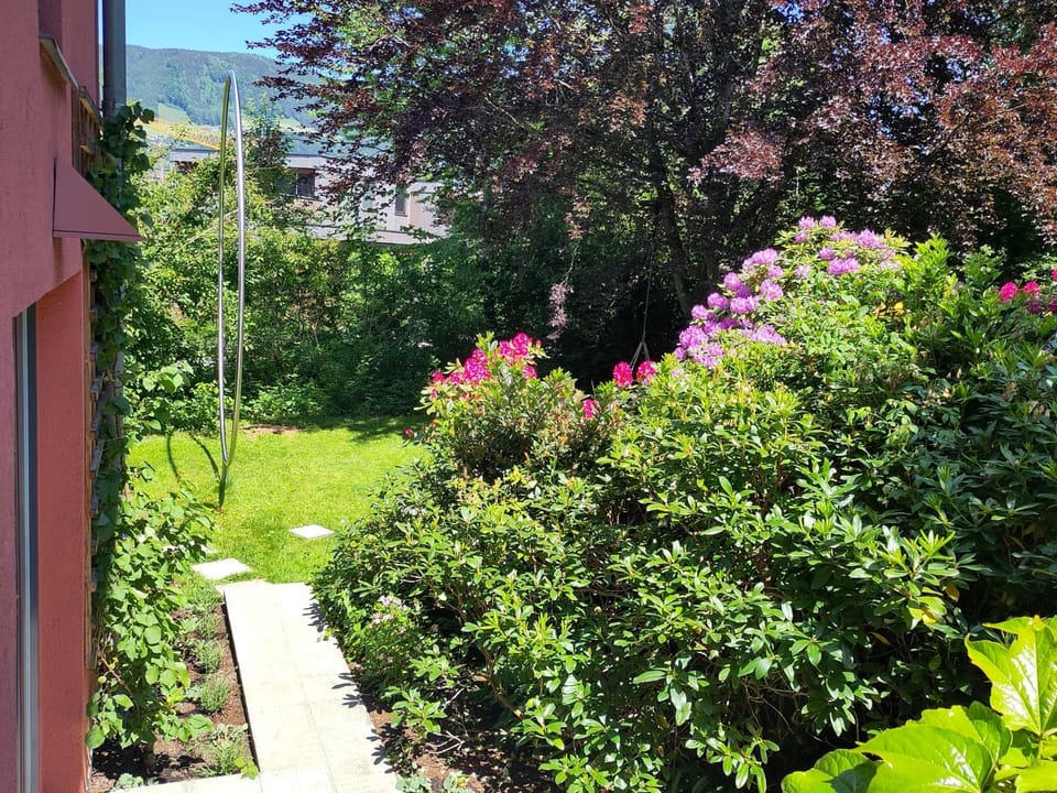 Spring, Garden, Balcony/Terrace, Garden view