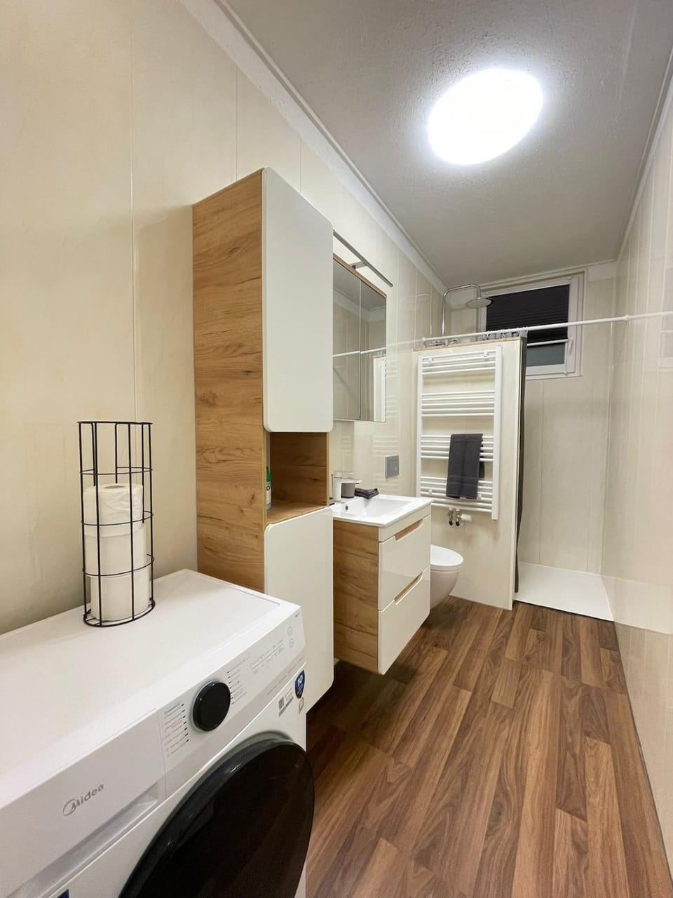 Bathroom, washing machine, washing machine, dryer