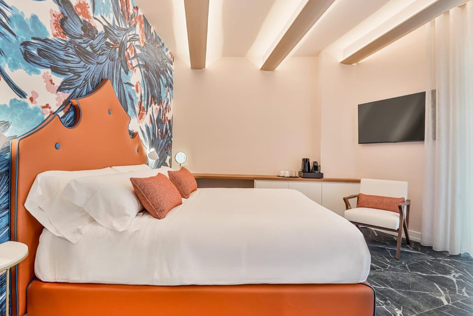 Bed, View (from property/room), minibar