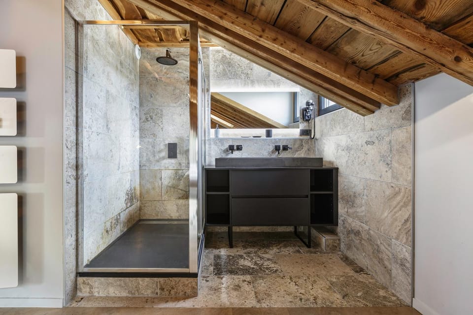 Flocon - Loft Moderne 8pax Sauna Poele Vues Garage Apartment in Chamonix