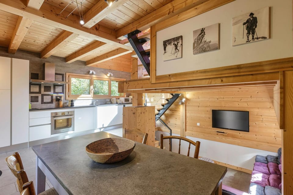 Gaillands Mazot Lumineux 55m2 Vues Confort Chalet in Les Houches