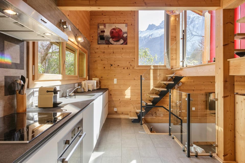 Gaillands Mazot Lumineux 55m2 Vues Confort Chalet in Les Houches