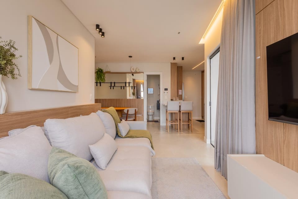 Vista para o Mar em Todos os Cômodos - 250m da Praia - Churrasqueira Apartment in Porto Belo
