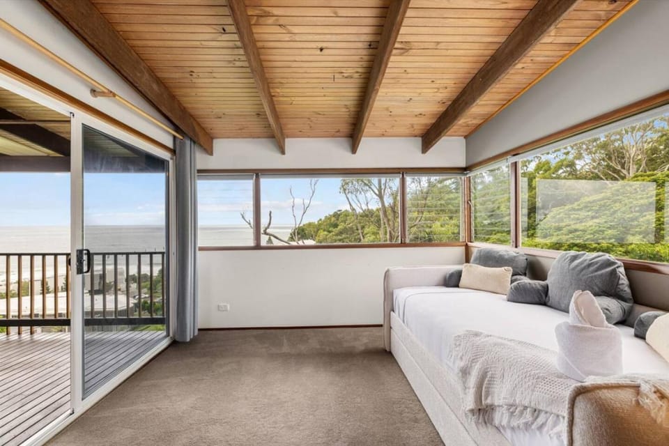 View (from property/room), Living room, Seating area, Sea view