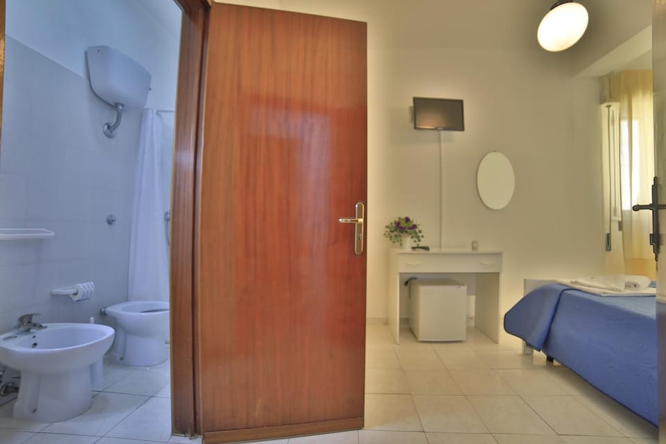 Toilet, Bed, Bathroom, Photo of the whole room