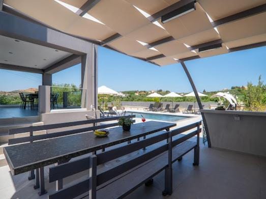 Adriana Horizon Villa, Pool & Hillside View Villa in Crete Region