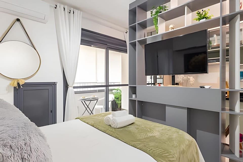 Studio Aconchegante a 450m do Metrô Paraíso Apartment in Sao Paulo City